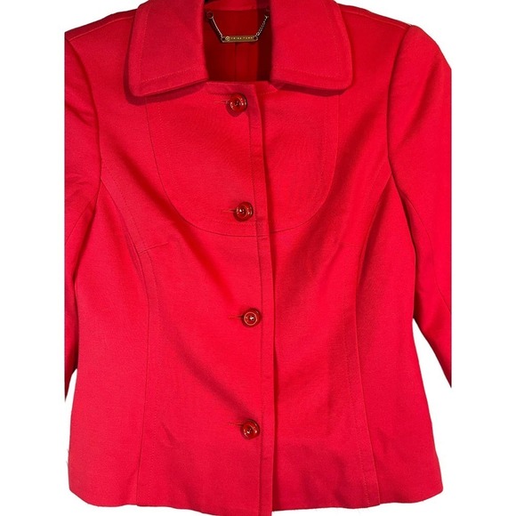 Trina Turk Red Jacket, Coat - Picture 4 of 10